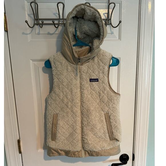 Patagonia Los Gatos reversable hooded vest, small, Sherpa fleece - Picture 4 of 15